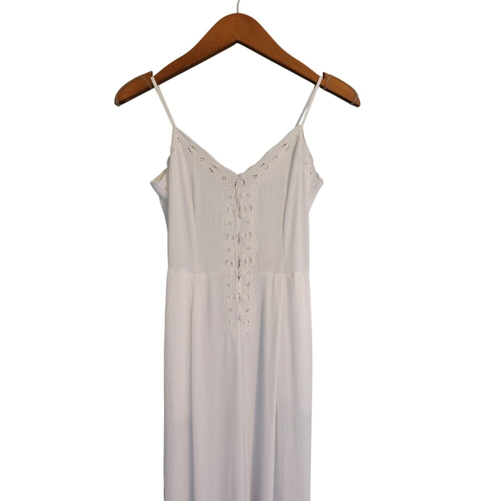 Free people jumpsuit white 2